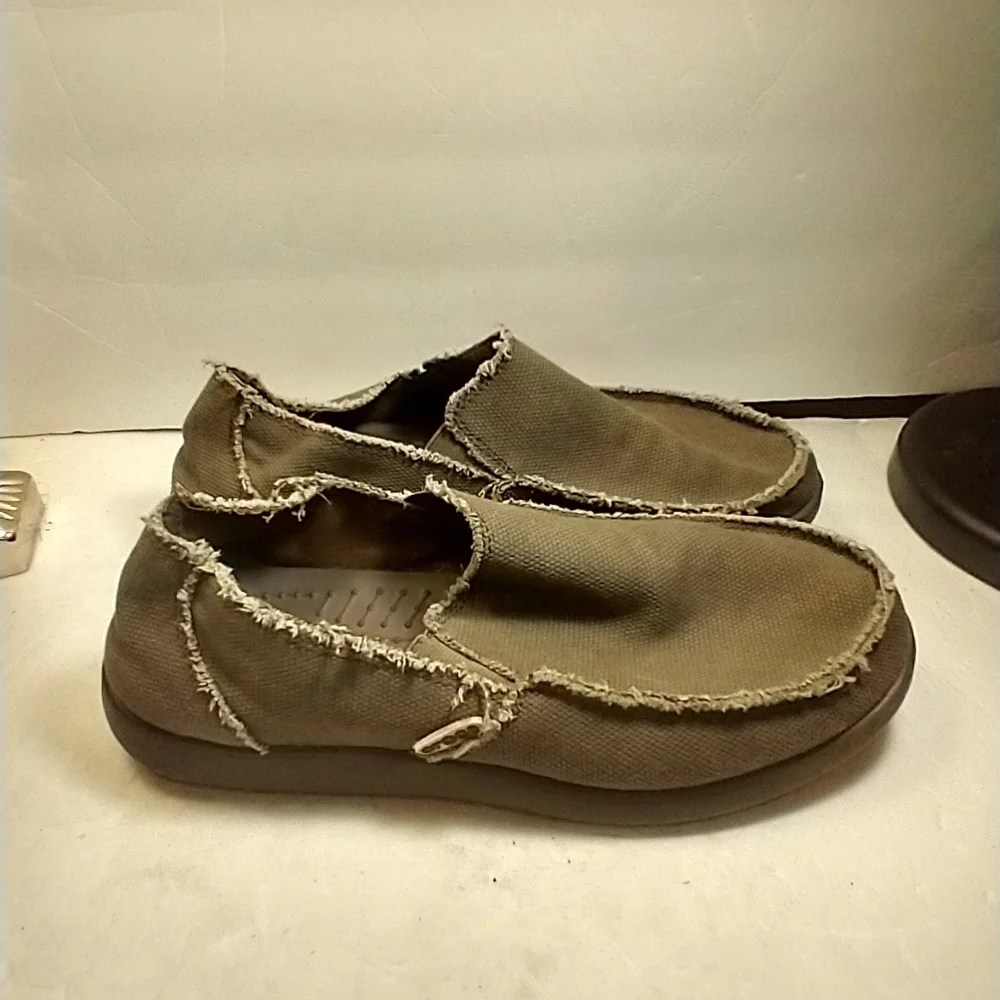 Crocs Santa Cruz Slip On Canvas Loafers Shoes Men's sz 8